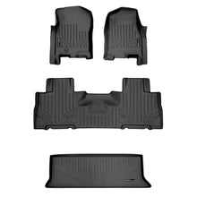 Load image into Gallery viewer, SMARTLINER SA0346/B0303/E0183 2 Row Floor Liners &amp; Cargo Liner behind the 3rd Row Seats 2007-2010 Ford Expedition (No EL Models)2007-2010 Lincoln Navigator (No L Models) Black