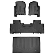 Load image into Gallery viewer, SMARTLINER SA0346/B0303/E0185 2 Row Floor Liners &amp; Cargo Liner behind the 3rd Row Seats 2007-2010 Ford Expedition EL Models2007-2010 Lincoln Navigator L Models Black