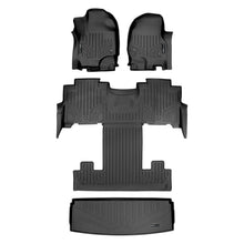 Load image into Gallery viewer, SMARTLINER SA0350/B0350/E0350 2 Row Floor Liners &amp; Cargo Liner behind the 3rd Row Seats 2018-2022 Ford Expedition (No Max Models)2018-2022 Lincoln Navigator (No L Models) Black