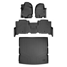 Load image into Gallery viewer, SMARTLINER SA0350/B0351/D0350 2 Row Floor Liners &amp; Cargo Liner behind the 2nd Row Seats 2018-2022 Ford Expedition (No Max Models)2018-2022 Lincoln Navigator (No L Models) Black