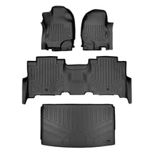 Load image into Gallery viewer, SMARTLINER SA0350/B0351/E0351 2 Row Floor Liners &amp; Cargo Liner behind the 3rd Row Seats 2018-2022 Ford Expedition Max2018-2022 Lincoln Navigator L Black