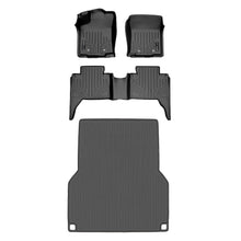 Load image into Gallery viewer, SMARTLINER SA0354/B0207/K0207 2 Row Floor Liners &amp; Smart Coverage™ Truck Bed Liners 2018-2021 Toyota Tacoma Double Cab Black