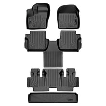 Load image into Gallery viewer, SMARTLINER SA0363/B0478/C0478/E0478 3 Row Floor Liners &amp; Cargo Liner behind the 3rd Row Seats 2016-2021 Ford Transit Connect Black