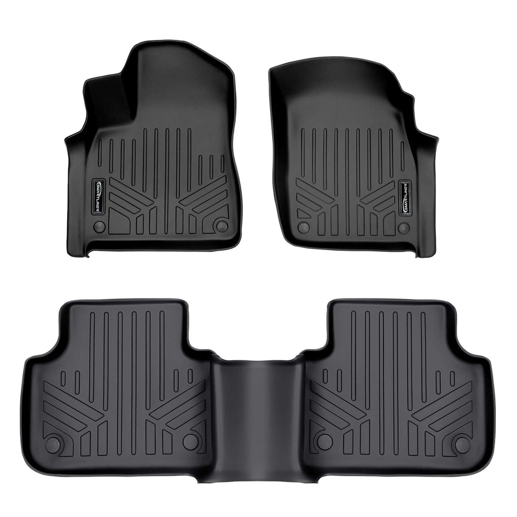 SMARTLINER SA0364/B0364-N1 2 Row Floor Liners 2019-2025 Audi Q8/SQ8 Black