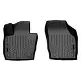 SMARTLINER Custom Fit All Weather Protection Black 1st Row Liners Compatible With 2015-2018 Audi Q3 (Fits Base and Quattro Models)