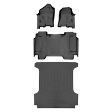Load image into Gallery viewer, SMARTLINER SA0369/B0369/J0369 2 Row Floor Liners &amp; Rubber Truck Bed Mats 2019-2024 Dodge Ram 1500  Black