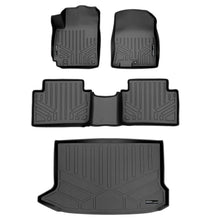 Load image into Gallery viewer, SMARTLINER SA0371/B0371/D0371 2 Row Floor Liners &amp; Cargo Liner behind the 2nd Row Seats 2018-2023 Hyundai Kona Black
