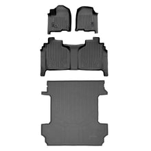 Load image into Gallery viewer, SMARTLINER SA0400/B0400/K0400 2 Row Floor Liners and Smart Coverage™ Truck Bed Liners 2019-2021 Chevrolet Silverado 1500 Crew Cab2019-2021 GMC Sierra 1500 Crew Cab Black