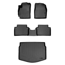 Load image into Gallery viewer, SMARTLINER SA0406/B0406/D0406 2 Row Floor Liners &amp; Cargo Liner behind the 2nd Row Seats 2019-2022 Hyundai Veloster / Veloster N Black