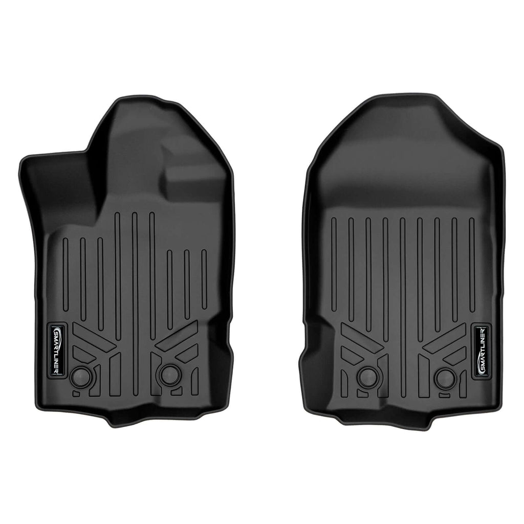 SMARTLINER SA0410 1st Row Liners 2019-2021 Ford Ranger SuperCrew Cab Black