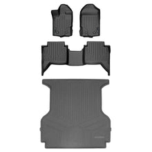 Load image into Gallery viewer, SMARTLINER SA0410/B0410/K0410 2 Row Floor Liners &amp; Smart Coverage™ Truck Bed Liners 2019-2021 Ford Ranger Crew Cab Black