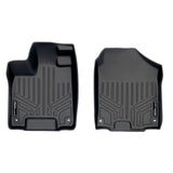 SMARTLINER Custom Fit Floor Mats 1st Row Liner Set Black Compatible With 2019-2025 Honda Passport