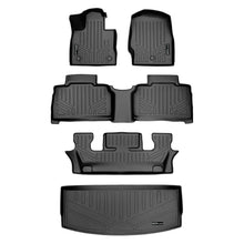 Load image into Gallery viewer, SMARTLINER SA0423/B0423/C0423/E0423 3 Row Floor Liners &amp; Cargo Liner behind the 3rd Row Seats 2020-2023 Ford Explorer Black
