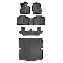 Load image into Gallery viewer, SMARTLINER SA0423/B0423/C0502/D0423 3 Row Floor Liners &amp; Cargo Liner behind the 2nd Row Seats 2020-2023 Ford Explorer Black