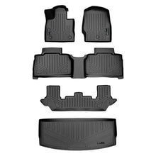 Load image into Gallery viewer, SMARTLINER SA0423/B0423/C0502/E0423 3 Row Floor Liners &amp; Cargo Liner behind the 3rd Row Seats 2020-2023 Ford Explorer Black