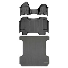 Load image into Gallery viewer, SMARTLINER SA0427/B0369/K0369 2 Row Floor Liners with 1st Row Over The Hump Coverage &amp; Smart Coverage™ Truck Bed Liners 2019-2022 RAM 1500 Crew Cab Black