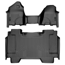 Load image into Gallery viewer, SMARTLINER SA0427/B0369 2 Row Floor Liners with 1st Row Over The Hump Coverage 2019-2022 Ram 1500 Crew Cab With First Row Bench Seat And Vinyl Flooring Black