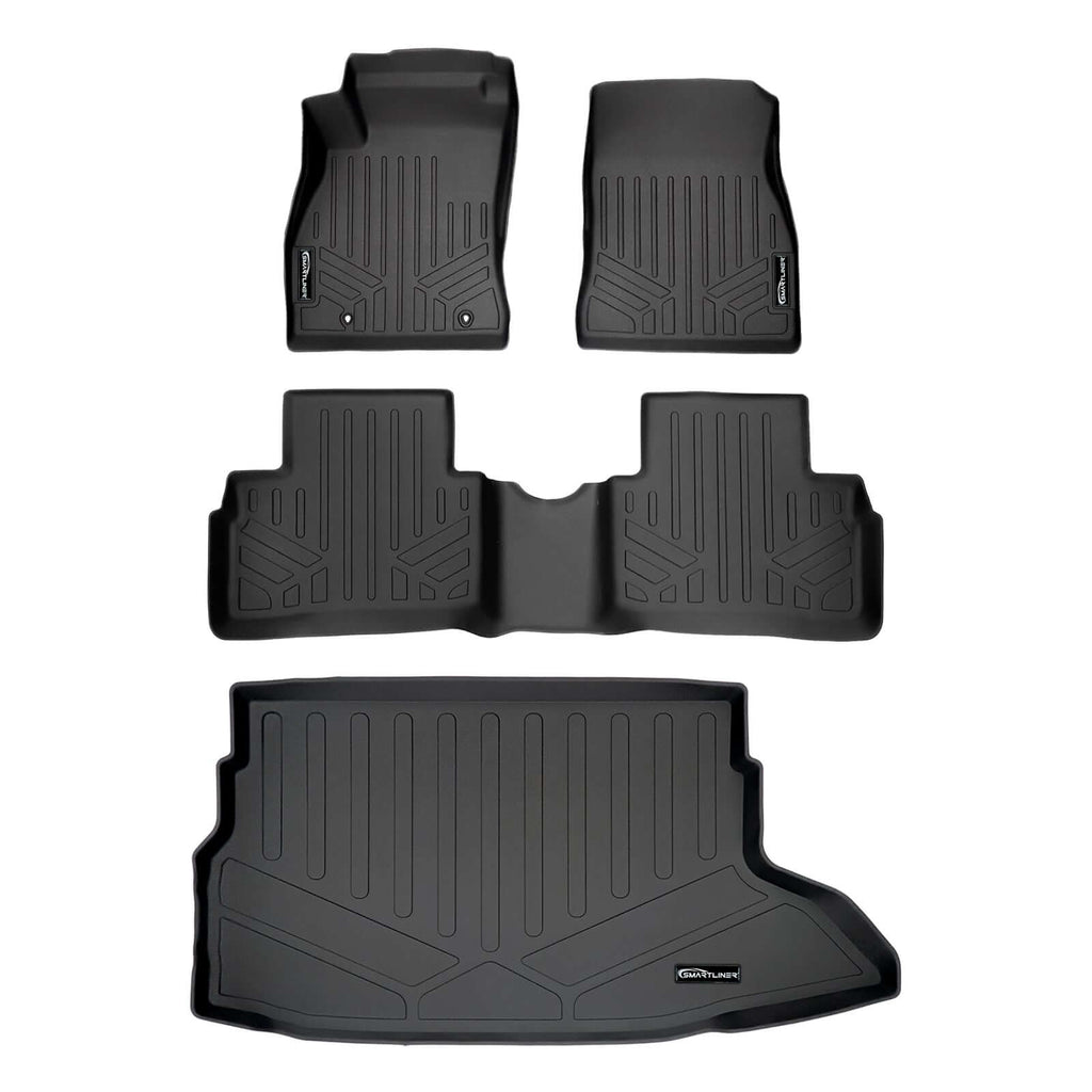 SMARTLINER SA0432/B0432/D0432 2 Row Floor Liners & Cargo Liner behind the 2nd Row Seats 2011-2017 Nissan Juke Black