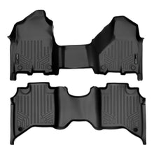 Load image into Gallery viewer, SMARTLINER SA0451/B0450 2 Row Floor Liners with 1st Row Over The Hump Coverage 2019-2023 Ram 2500 Crew Cab With 1st Row Bench Seat2019-2023 Ram 3500 Crew Cab With 1st Row Bench Seat Black