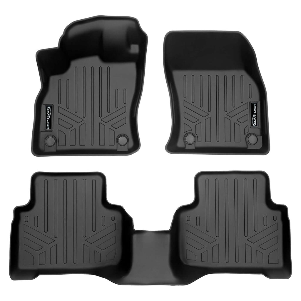 SMARTLINER SA0493/B0493 2 Row Floor Liners 2019-2025 Audi Q3 Black
