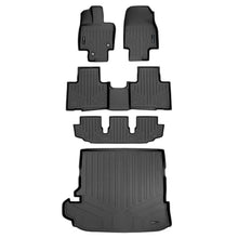 Load image into Gallery viewer, SMARTLINER SA0500/B0500/C0500/D0500 3 Row Floor Liners &amp; Cargo Liner behind the 2nd Row Seats 2020-2022 Toyota Highlander Black