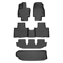 Load image into Gallery viewer, SMARTLINER SA0500/B0500/C0500/E0500 3 Row Floor Liners &amp; Cargo Liner behind the 3rd Row Seats 2020-2022 Toyota Highlander Black