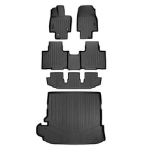 Load image into Gallery viewer, SMARTLINER SA0500/B0522/C0500/D0500 3 Row Floor Liners &amp; Cargo Liner behind the 2nd Row Seats 2020-2022 Toyota Highlander Black
