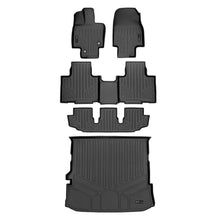 Load image into Gallery viewer, SMARTLINER SA0500/B0522/C0500/D0515 3 Row Floor Liners &amp; Cargo Liner behind the 2nd Row Seats 2020-2022 Toyota Highlander Black