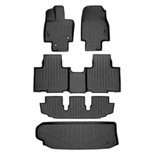 Load image into Gallery viewer, SMARTLINER SA0500/B0522/C0500/E0500 3 Row Floor Liners &amp; Cargo Liner behind the 3rd Row Seats 2020-2022 Toyota Highlander Black