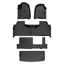 Load image into Gallery viewer, SMARTLINER SA0524/B0525/C0525/E0524-R 3 Row Floor Liners &amp; Cargo Liner behind the 3rd Row Seats 2021-2024 Cadillac Escalade   Black