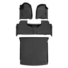 Load image into Gallery viewer, SMARTLINER SA0524/B0525/D0524 2 Row Floor Liners &amp; Cargo Liner behind the 2nd Row Seats 2021-2024 Chevrolet Tahoe  2021-2024 GMC Yukon  Black