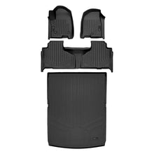 Load image into Gallery viewer, SMARTLINER SA0524/B0525/D0526-R 2 Row Floor Liners &amp; Cargo Liner behind the 2nd Row Seats 2021-2024 Cadillac Escalade ESV   Black