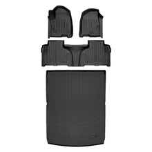 Load image into Gallery viewer, SMARTLINER SA0524/B0527/D0526-R 2 Row Floor Liners &amp; Cargo Liner behind the 2nd Row Seats 2021-2023 Cadillac Escalade ESV   Black