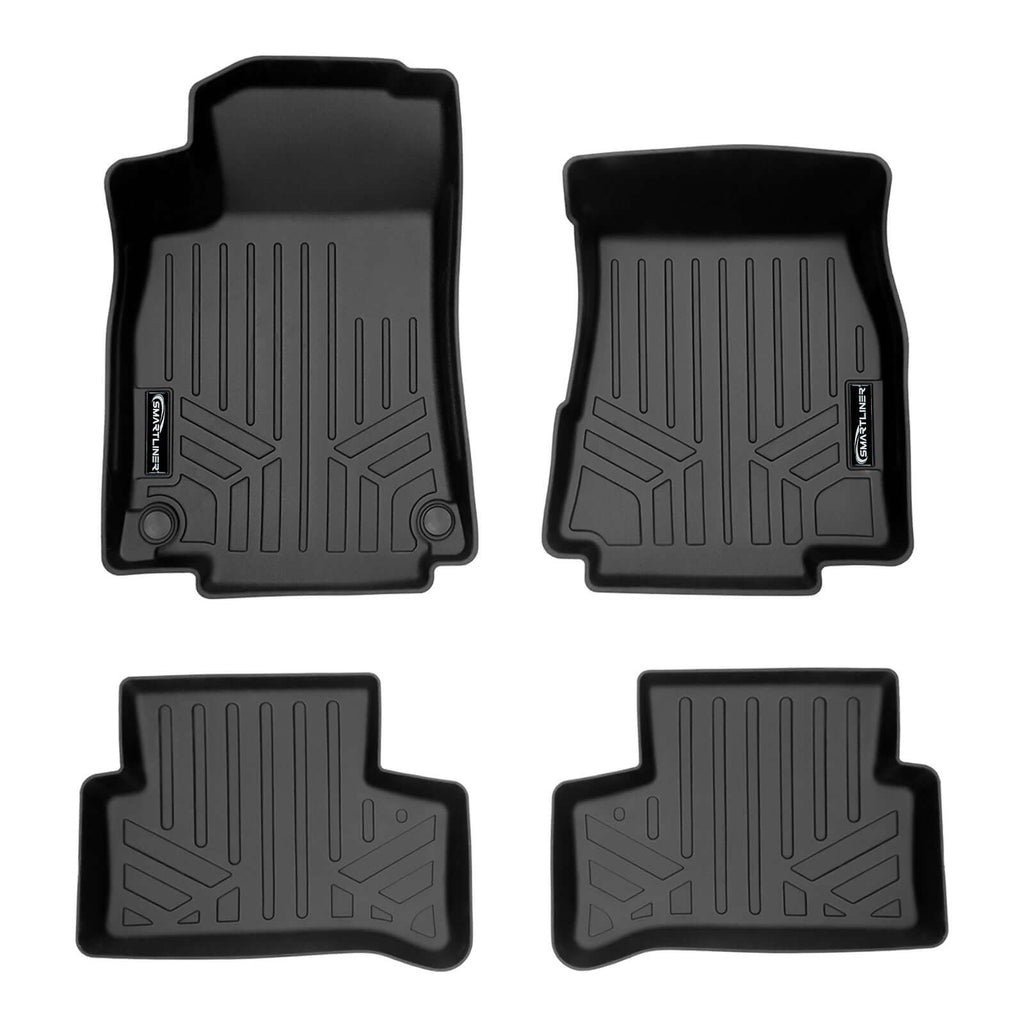 SMARTLINER SA0533/B0533 2 Row Floor Liners 2021 Mercedes-Benz GLA-Class Black