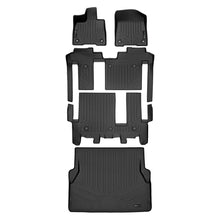 Load image into Gallery viewer, SMARTLINER SA0552/B0552/C0552/D0552 3 Row Floor Liners &amp; Cargo Liner behind the 2nd Row Seats 2021-2023 Toyota Sienna  Black