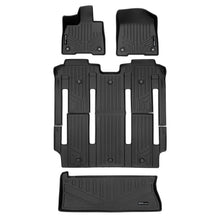 Load image into Gallery viewer, SMARTLINER SA0552/B0576/E0552 2 Row Floor Liners &amp; Cargo Liner behind the 3rd Row Seats 2021-2023 Toyota Sienna  Black