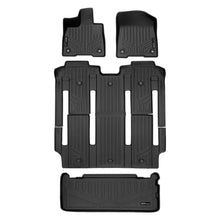 Load image into Gallery viewer, SMARTLINER SA0552/B0576/E0592 2 Row Floor Liners &amp; Cargo Liner behind the 3rd Row Seats 2021-2023 Toyota Sienna  Black
