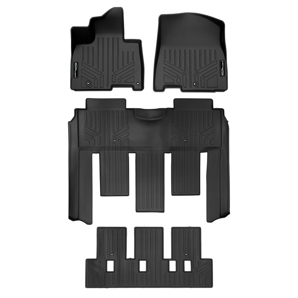 SMARTLINER SA0556/B0730/C0730 3 Row Floor Liners     Black