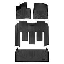 Load image into Gallery viewer, SMARTLINER SA0556/B0730/E0556 2 Row Floor Liners &amp; Cargo Liner behind the 3rd Row Seats    Black