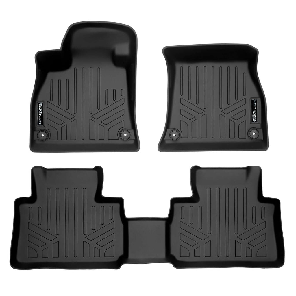 SMARTLINER SA0559/B0559 2 Row Floor Liners 2019-2023 Audi e-tron Black