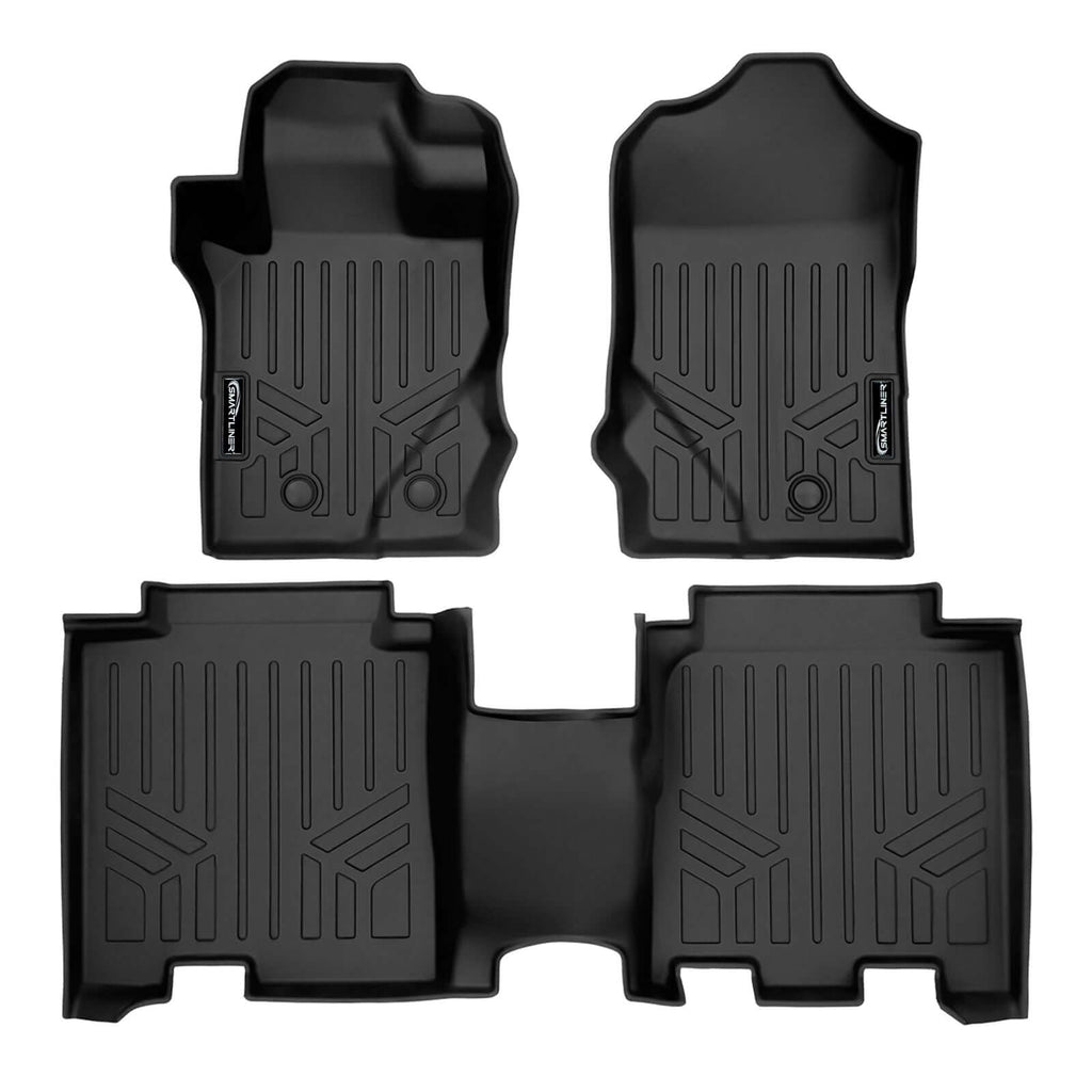 SMARTLINER SA0566/B0566 2 Row Floor Liners 2021-2024 Ford Bronco Black