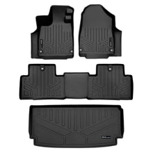 Load image into Gallery viewer, SMARTLINER SA0581/B0581/E0581 2 Row Floor Liners &amp; Cargo Liner behind the 3rd Row Seats 2022-2025 Acura MDX Black