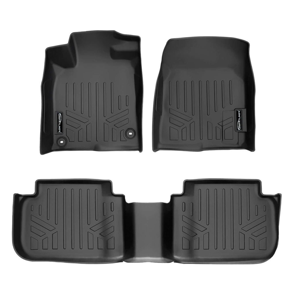 SMARTLINER SA0586/B0586 2 Row Floor Liners 2023-2025 Acura Integra Black