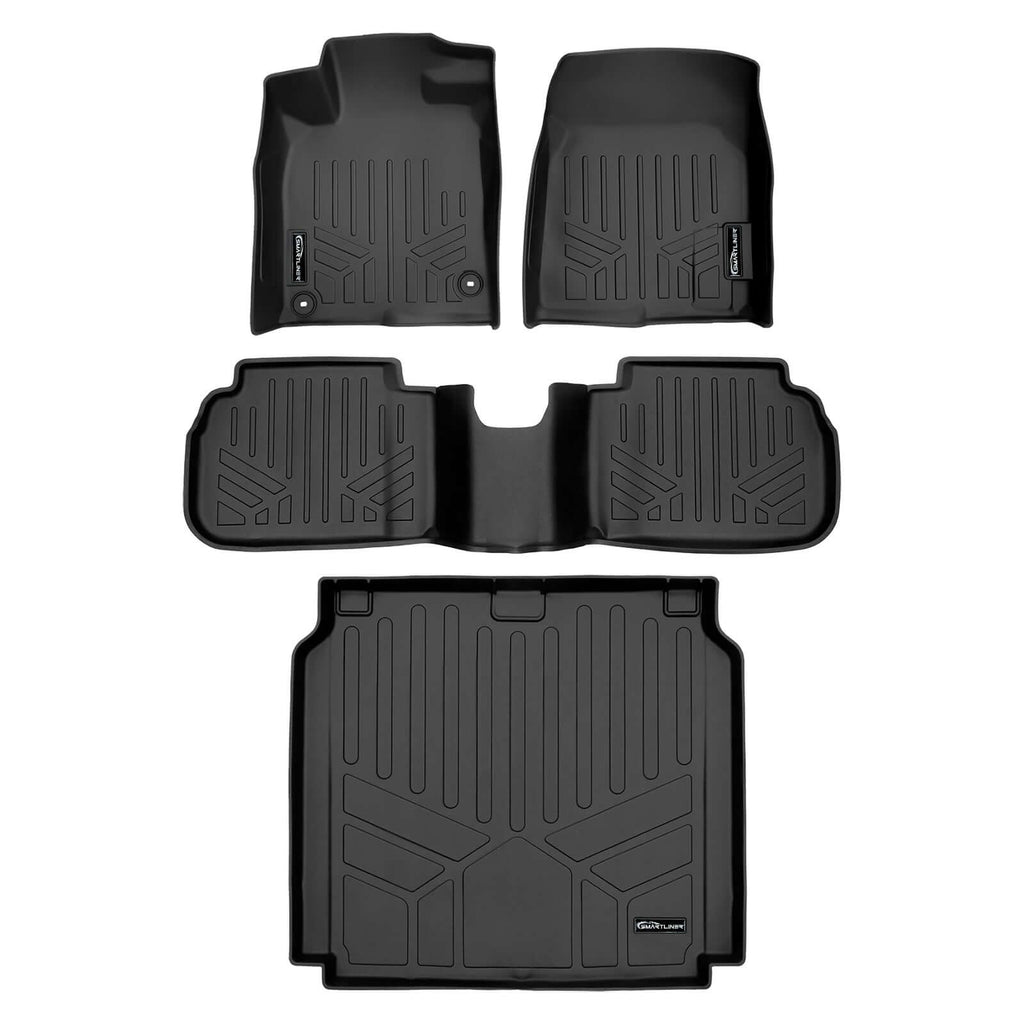 SMARTLINER SA0586/B0597/D0681 2 Row Floor Liners & Cargo Liner behind the 2nd Row Seats 2023-2025 Acura Integra Black