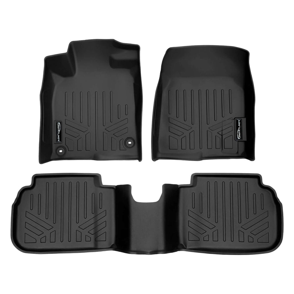 SMARTLINER SA0586/B0597 2 Row Floor Liners 2023-2025 Acura Integra Black