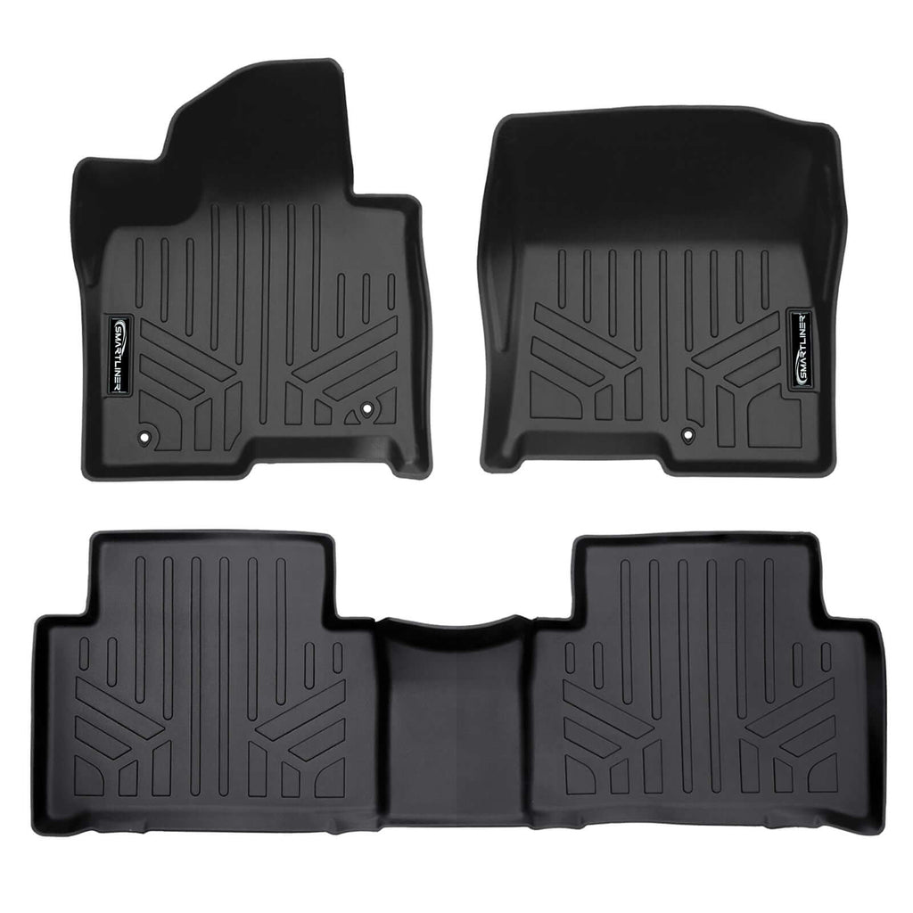 SMARTLINER SA0608/B0608 2 Row Floor Liners 2021-2023 Kia Sorento  Black