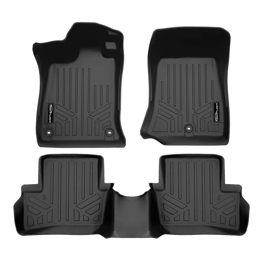 SMARTLINER SA0614/B0614 2 Row Floor Liners 2021-2025 Acura TLX Black