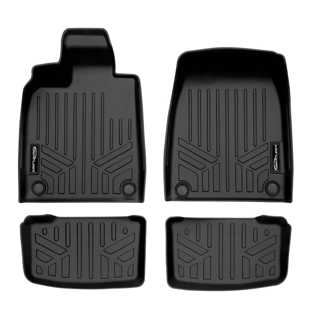SMARTLINER SA0631/B0631 2 Row Floor Liners 2022-2025 Audi e-tron GT Black