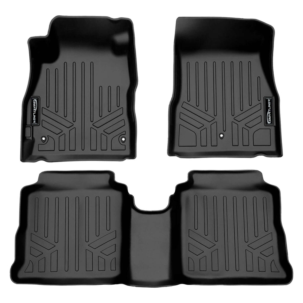 SMARTLINER SA0642/B0642 2 Row Floor Liners 2020-2025 Nissan Versa Black