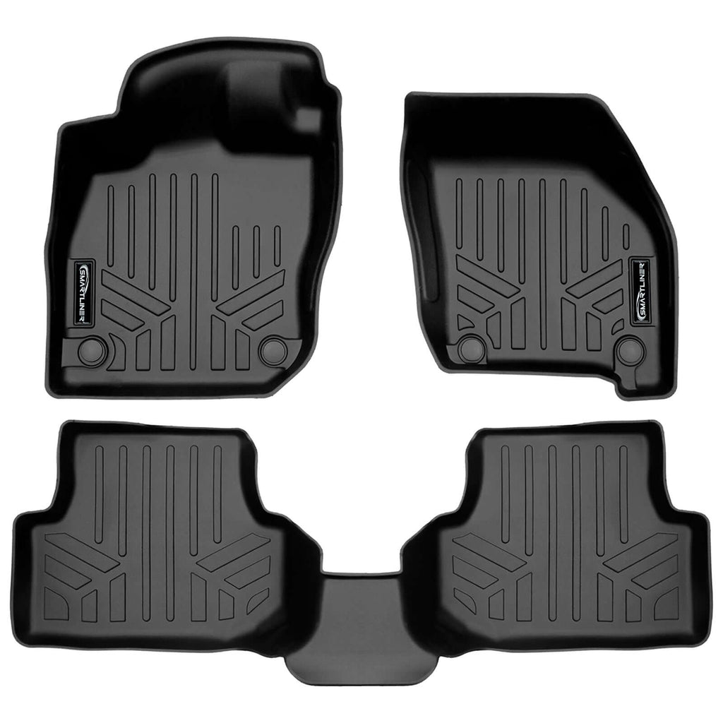 SMARTLINER SA0646/B0646 2 Row Floor Liners 2022-2025 Audi A3 Black
